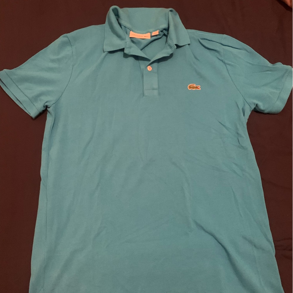 Polo Lacoste blue - size M slim fit